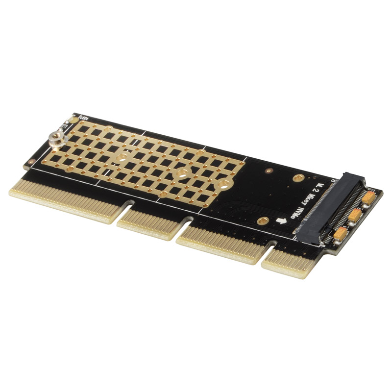 AXAGON - AXAGON PCEM2-1U PCI-E 3.0 16x - M.2 SSD NVMe, Up to 80mm SSD, Low Profile 1U Controller Card