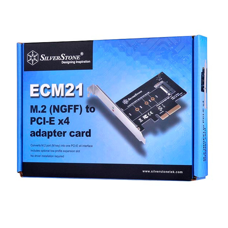 Silverstone - Silverstone ECM22 M.2 PCIe Expansion Card