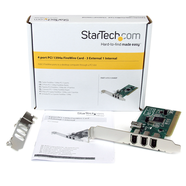 Startech - Startech PCI1394MP Texas Instruments (TI) Chipset 4 Port PCI Firewire Card