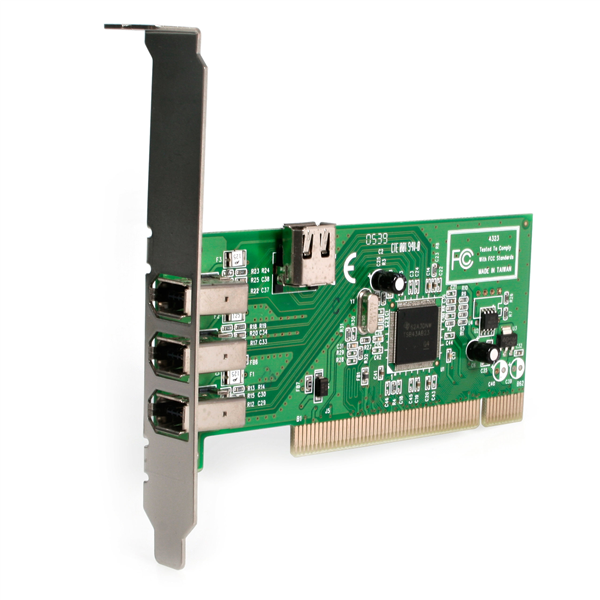 B Grade Startech PCI1394MP Texas Instruments (TI) Chipset 4 Port PCI Firewire Card