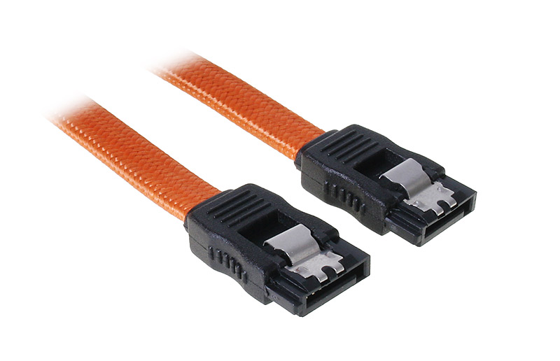 BitFenix - BitFenix Alchemy SATA 6GB/s braided cable 30cm - Orange