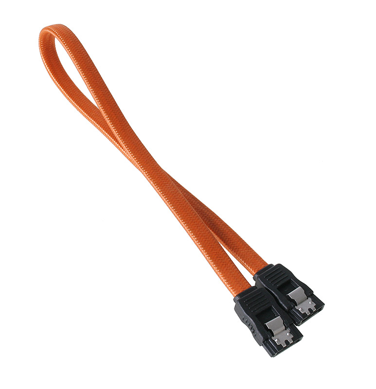 BitFenix - BitFenix Alchemy SATA 6GB/s braided cable 30cm - Orange