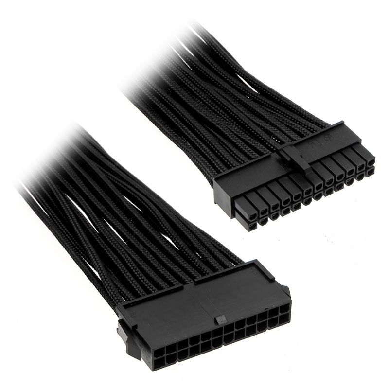 Phanteks - Phanteks 24-Pin ATX Cable Extension 50cm - Sleeved Black