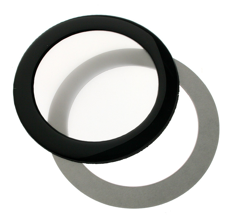 DEMCiflex Dust Filter 80mm, Round - Black/White