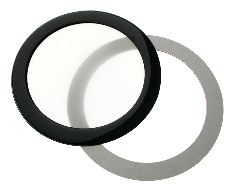 DEMCiflex Dust Filter 92mm, Round - Black/White
