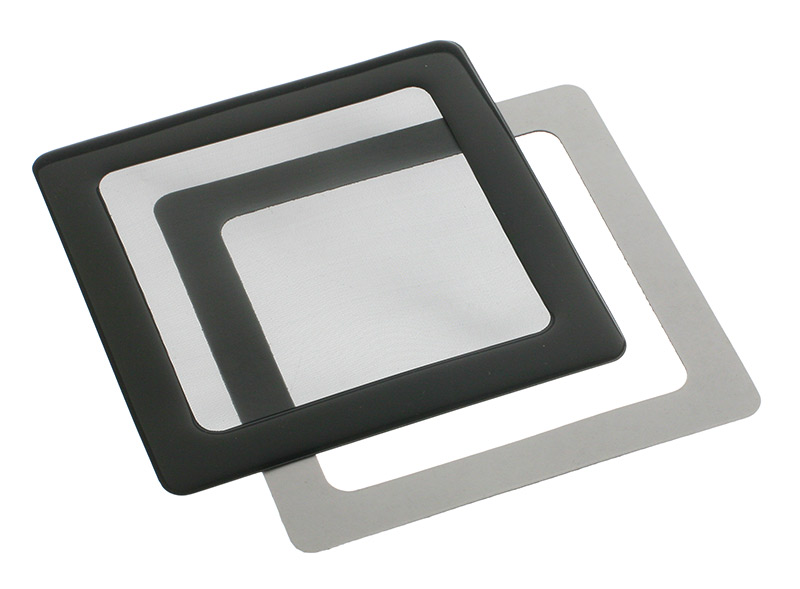 DEMCiflex Dust Filter 80mm, Square - Black/Black