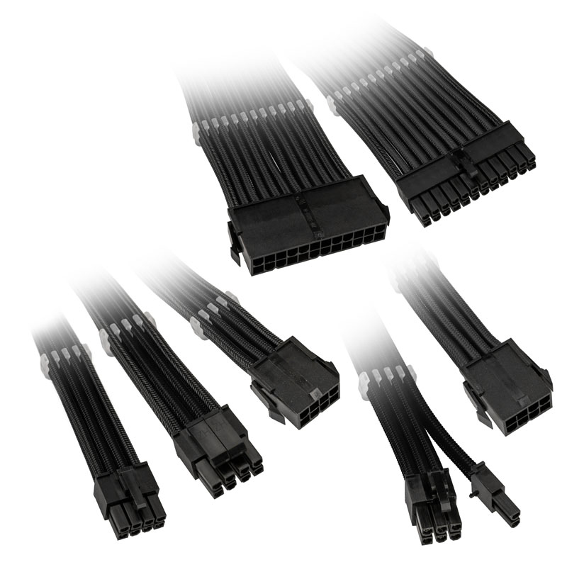 Kolink - Kolink Core Adept Braided Cable Extension Kit - Jet Black