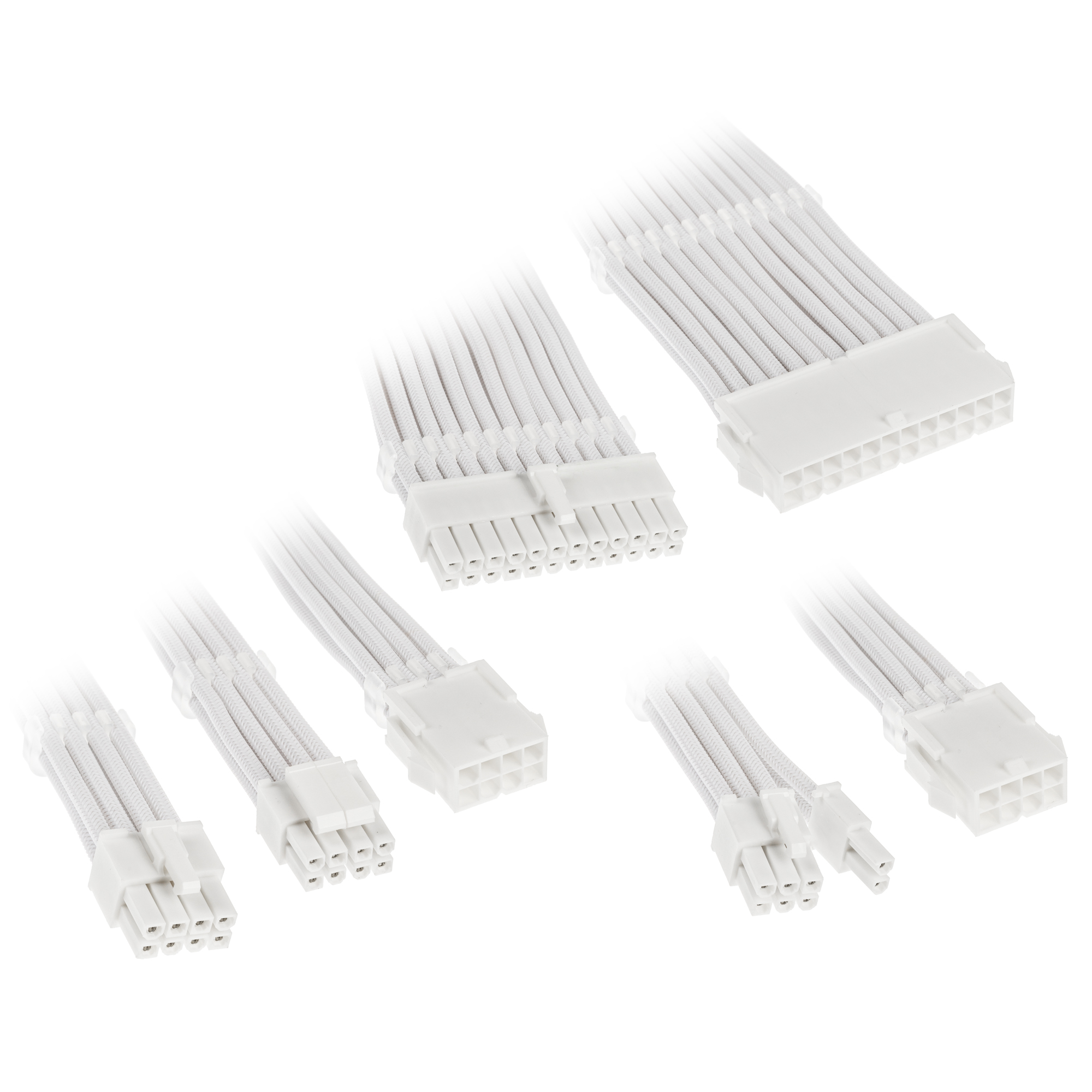 B Grade Kolink Core Adept Braided Cable Extension Kit - Brilliant White