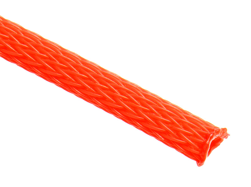 Techflex Flexo PET Sleeve 6mm - Neon Red, 1m