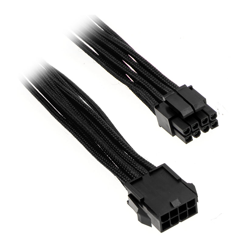 Phanteks - Phanteks 8-Pin EPS12V Cable Extension 50cm - Sleeved Black