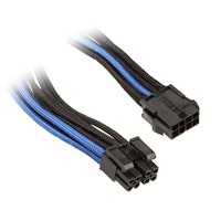 Photos - Other Components SilverStone EPS 8-pin to EPS / ATX 4 +4 pin cable 30 cm - Blac 
