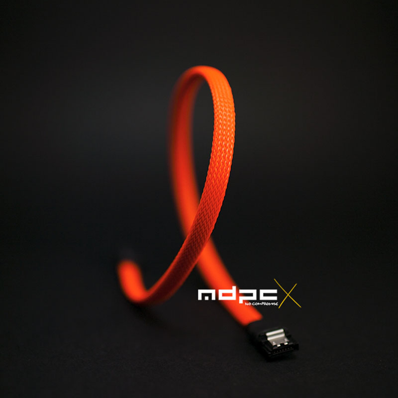 MDPC-X - MDPC-X Sleeve SATA - Orange, 1 Metre