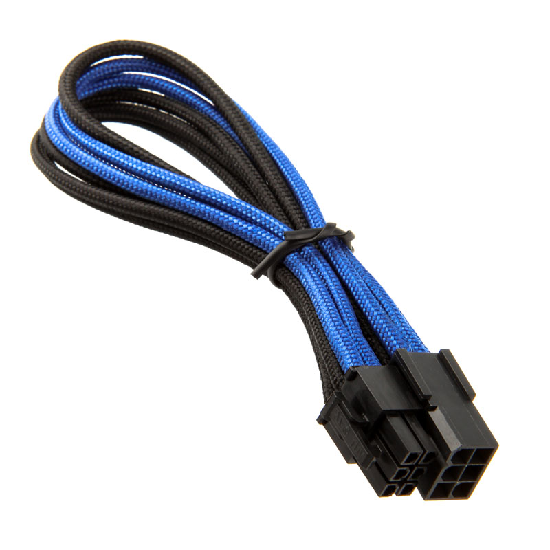 Silverstone - Silverstone 6-pin PCIe to 6-pin PCIe Cable 25 cm - Black / Blue