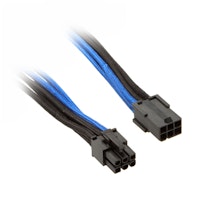 Photos - Other Components SilverStone 6-pin PCIe to 6-pin PCIe Cable 25 cm - Black / Blu 