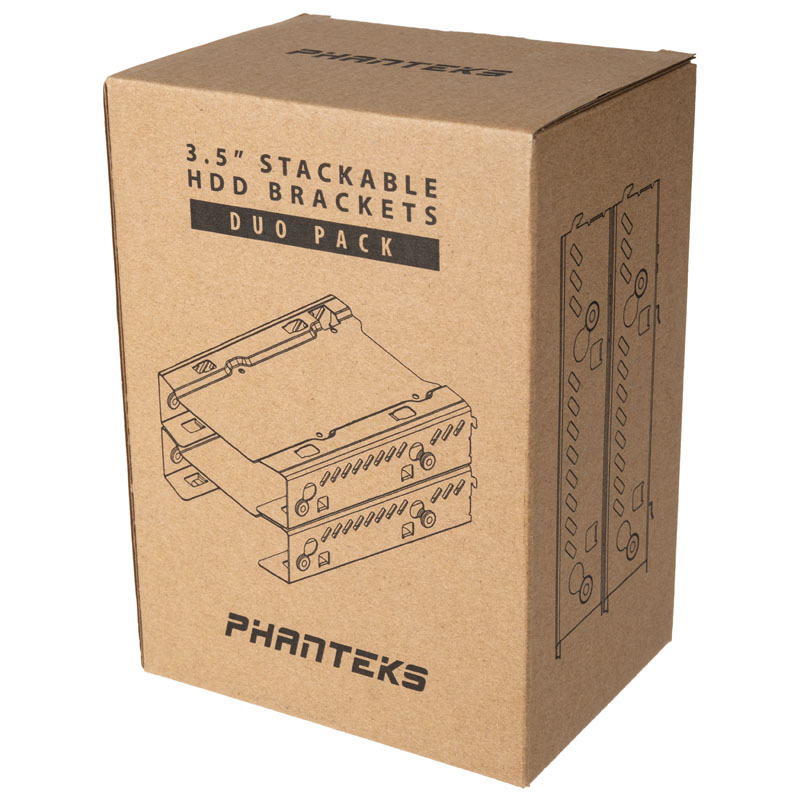 Phanteks - Phanteks 3.5" Stackable HDD Brackets - Duo Pack