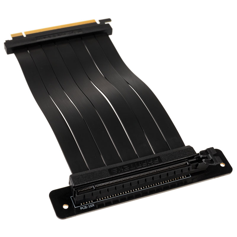 Phanteks 220mm Premium Shielded High Speed PCI-E x16 Riser Cable 90 Degree Adapter