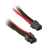 Photos - Other Components SilverStone 6-pin PCIe to 6-pin PCIe Cable 25 cm - Black / Red 