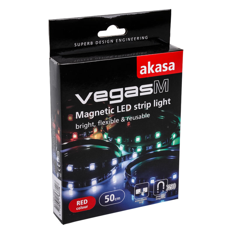 Akasa - Akasa Vegas M Green LED Magnetic Strip - 50cm
