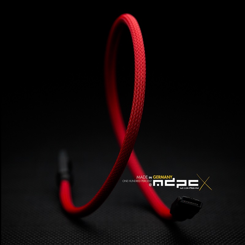 MDPC-X Sleeve SATA - Italian Red, 1 Metre