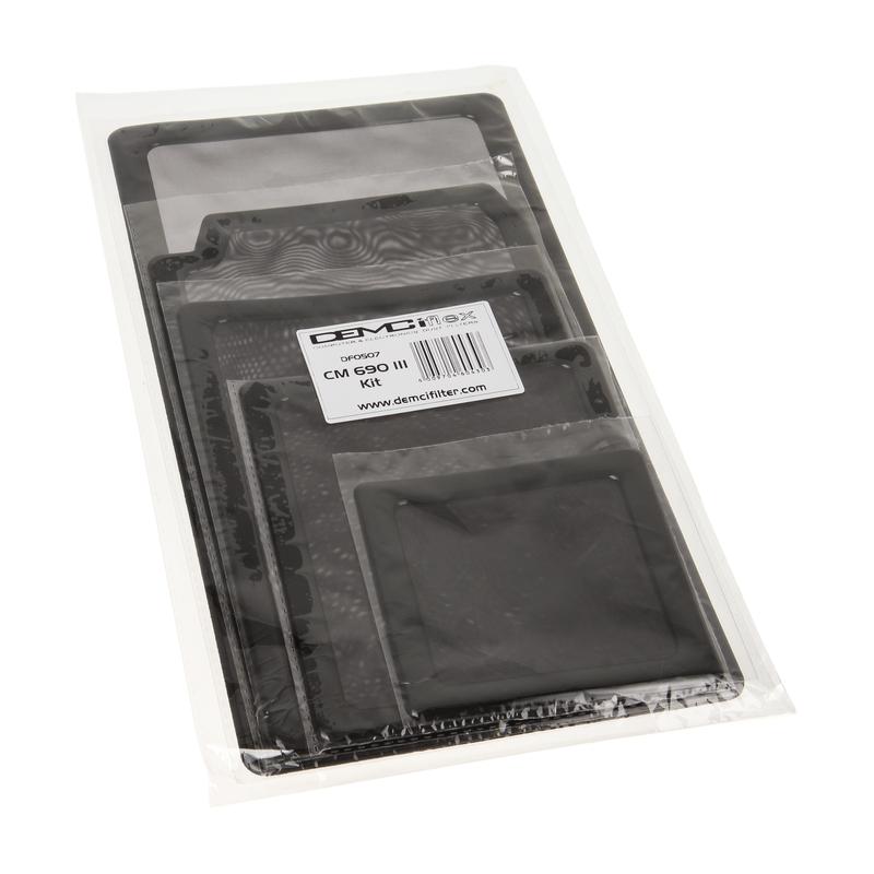 DEMCiflex - Demciflex Dust filter set for Cooler Master 690 III - Black / Black