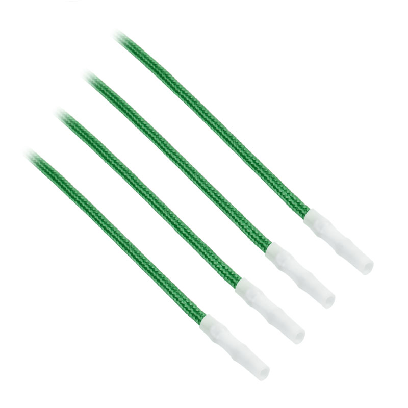 CableMod - CableMod ModFlex Sleeved Cable, Green 20cm - 4 Pack