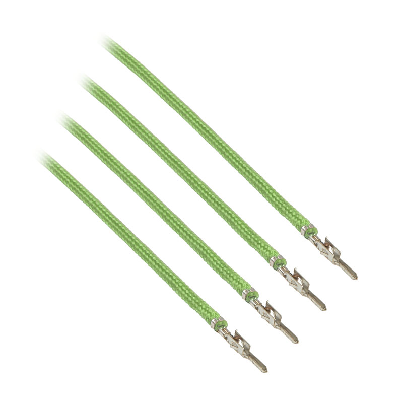 CableMod ModFlex Sleeved Cable, Light Green 20cm - 4 Pack