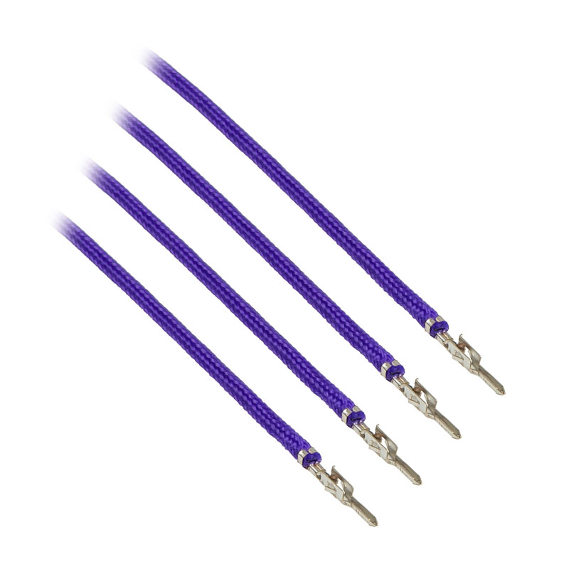CableMod ModFlex Sleeved Cable, Purple 20cm - 4 Pack
