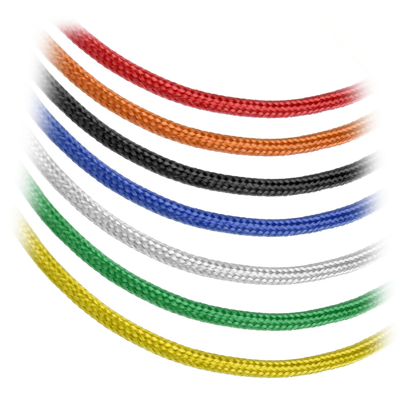 CableMod - CableMod ModFlex Sleeved Cable, Yellow 20cm - 4 Pack