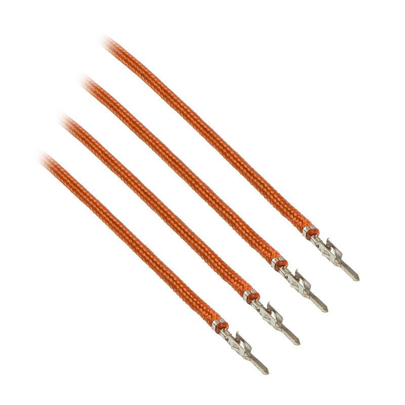CableMod ModFlex Sleeved Cable, Orange 40cm - 4 Pack