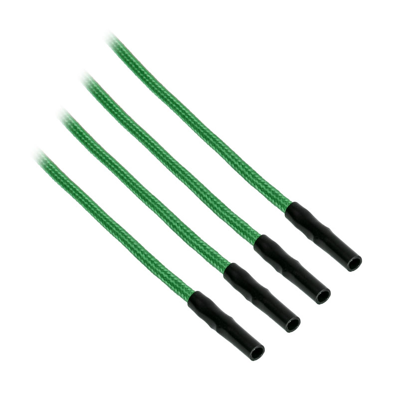 CableMod - CableMod ModFlex Sleeved Cable, Green 60cm - 4 Pack