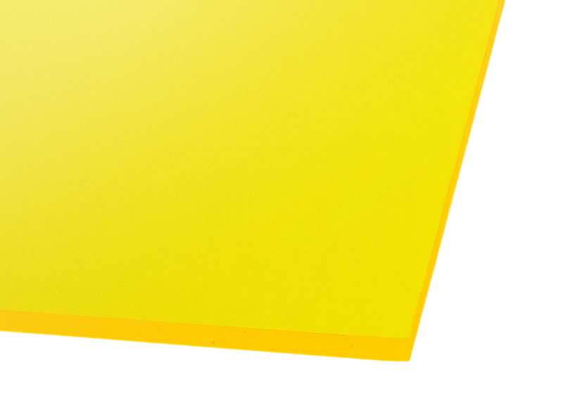 OcUK Value Acrylic GS - 400x400mm - Fluorescent Yellow