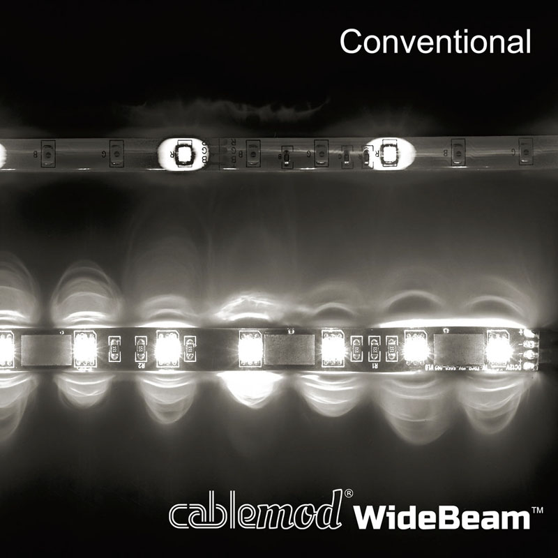 CableMod - CableMod WideBeam Magnetic RGB LED Strip - 30cm / 15 LEDs
