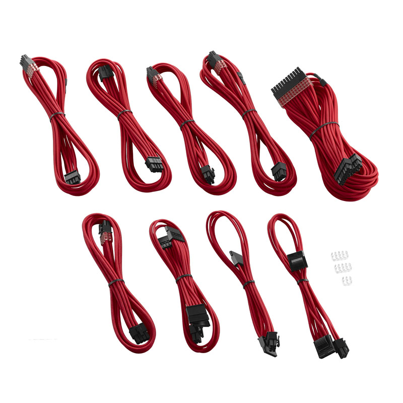 CableMod - CableMod PRO ModMesh C-Series AXi, HXi & RM Cable Kit - Red (Yellow Label)