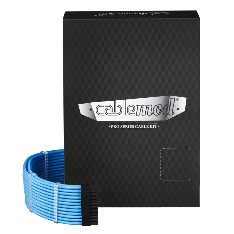 CableMod PRO ModMesh C-Series AXi, HXi & RM Cable Kit - Light Blue (Yellow Label)