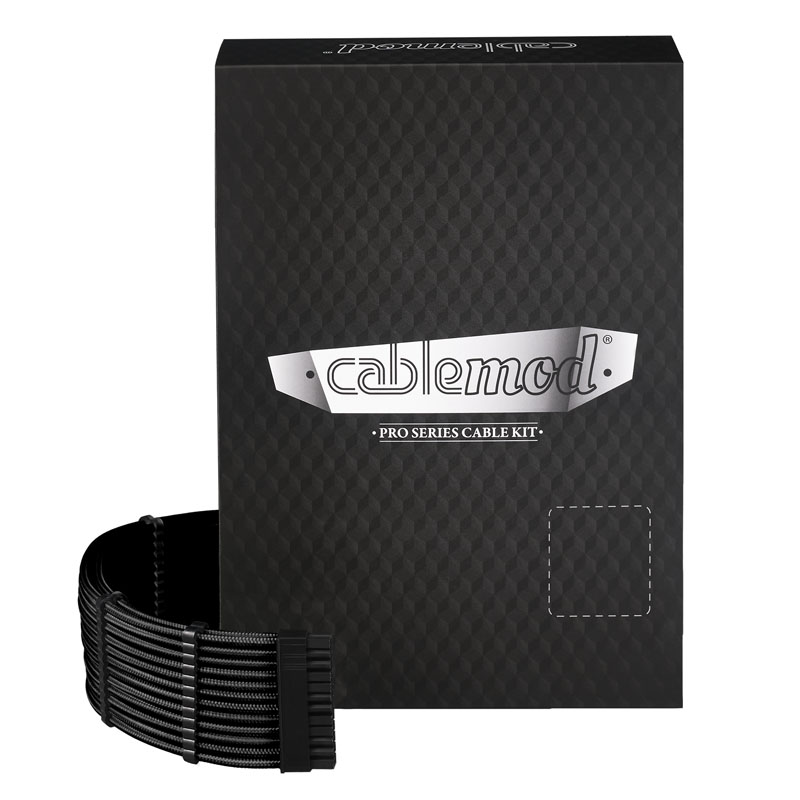 CableMod - CableMod PRO ModMesh C-Series RMi & RMx Cable Kit - Black (Black Label)
