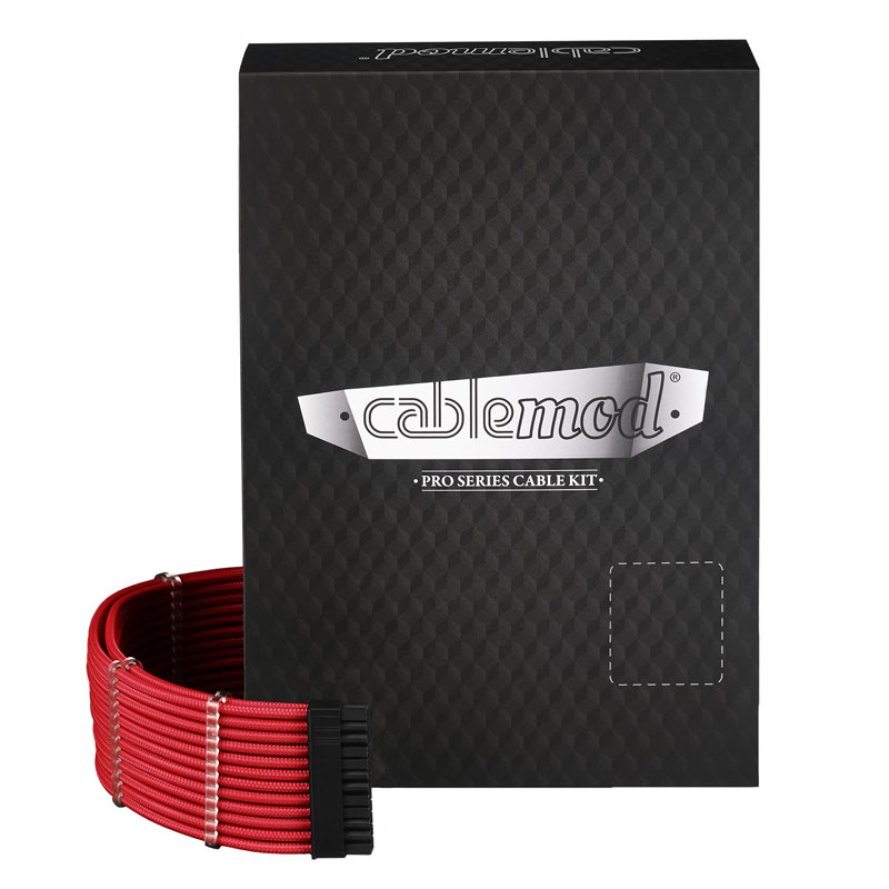CableMod PRO ModMesh C-Series RMi & RMx Cable Kit - Red (Black Label)