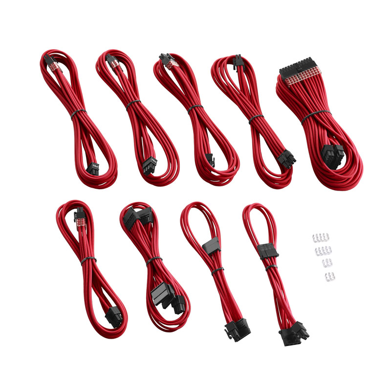 CableMod - CableMod PRO ModMesh C-Series RMi & RMx Cable Kit - Red (Black Label)