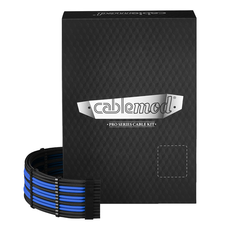CableMod PRO ModMesh C-Series AXi, HXi & RM Cable Kit - Black/Blue (Yellow Label)