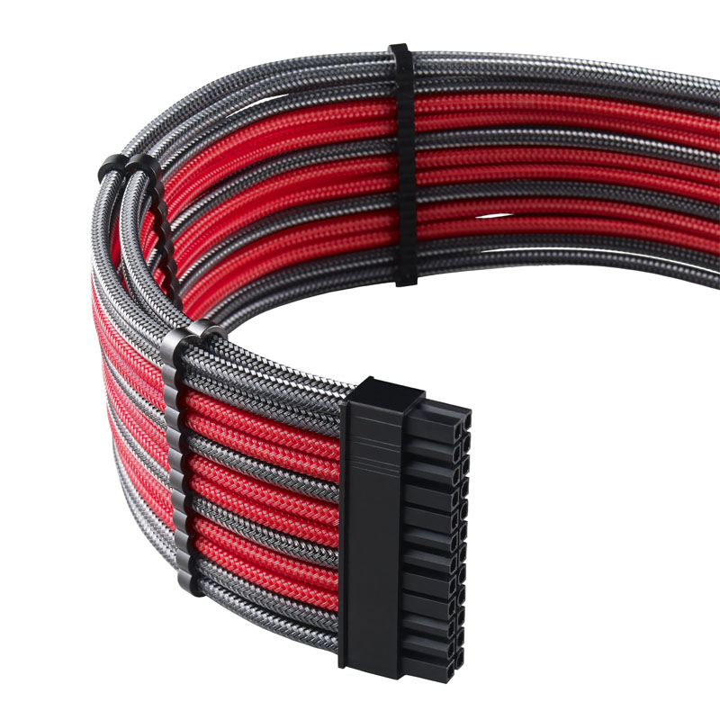 CableMod - CableMod PRO ModMesh C-Series AXi, HXi & RM Cable Kit - Carbon/Red (Yellow Label)