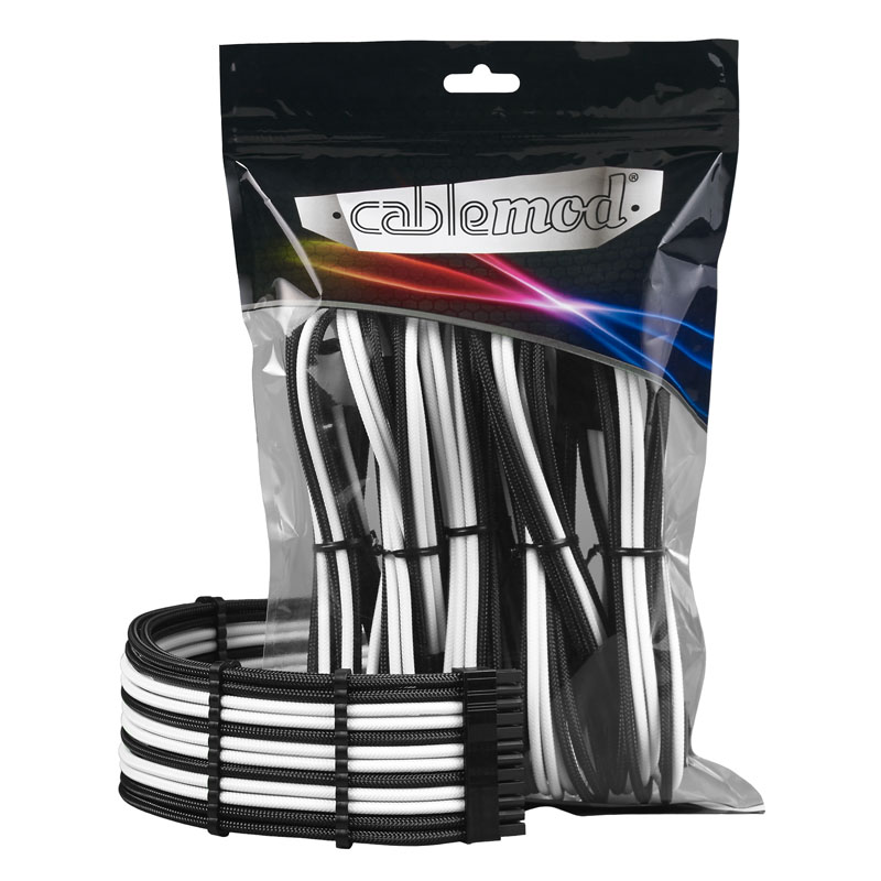CableMod - CableMod PRO ModMesh Cable Extension Kit - Black/White