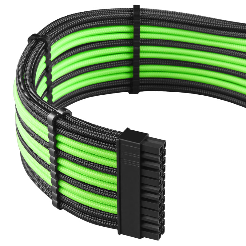 CableMod - CableMod PRO ModMesh Cable Extension Kit - Black/Light Green