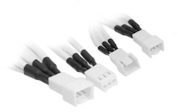 Photos - Other Components BitFenix Alchemy 3-Pin to 3x 3-Pin Adapter 60cm - sleeved white/w 