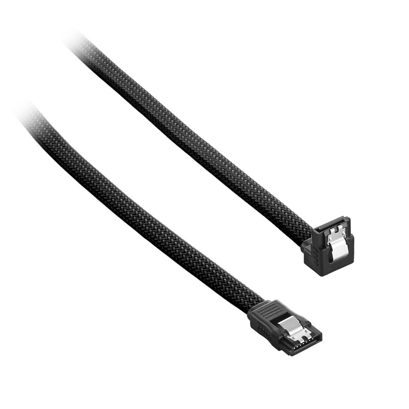 CableMod - CableMod ModMesh Right Angle SATA 3 Cable 30cm - Black