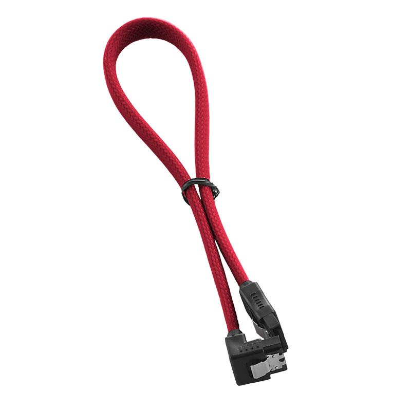 CableMod - CableMod ModMesh Right Angle SATA 3 Cable 30cm - Red