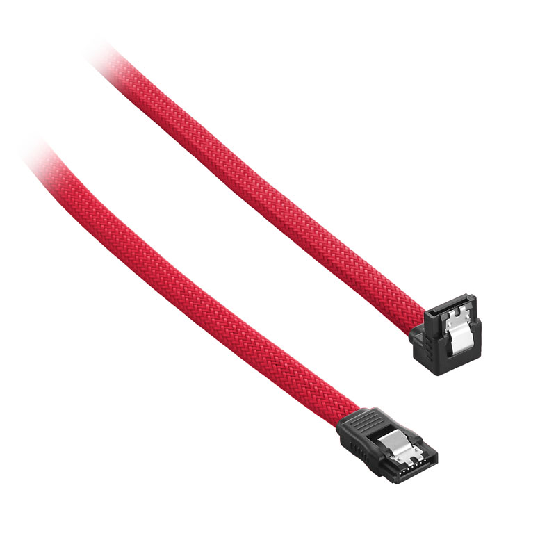 CableMod - CableMod ModMesh Right Angle SATA 3 Cable 30cm - Red