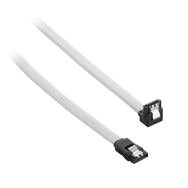 CableMod - CableMod ModMesh Right Angle SATA 3 Cable 30cm - White