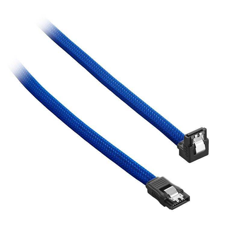 CableMod - CableMod ModMesh Right Angle SATA 3 Cable 60cm - Blue