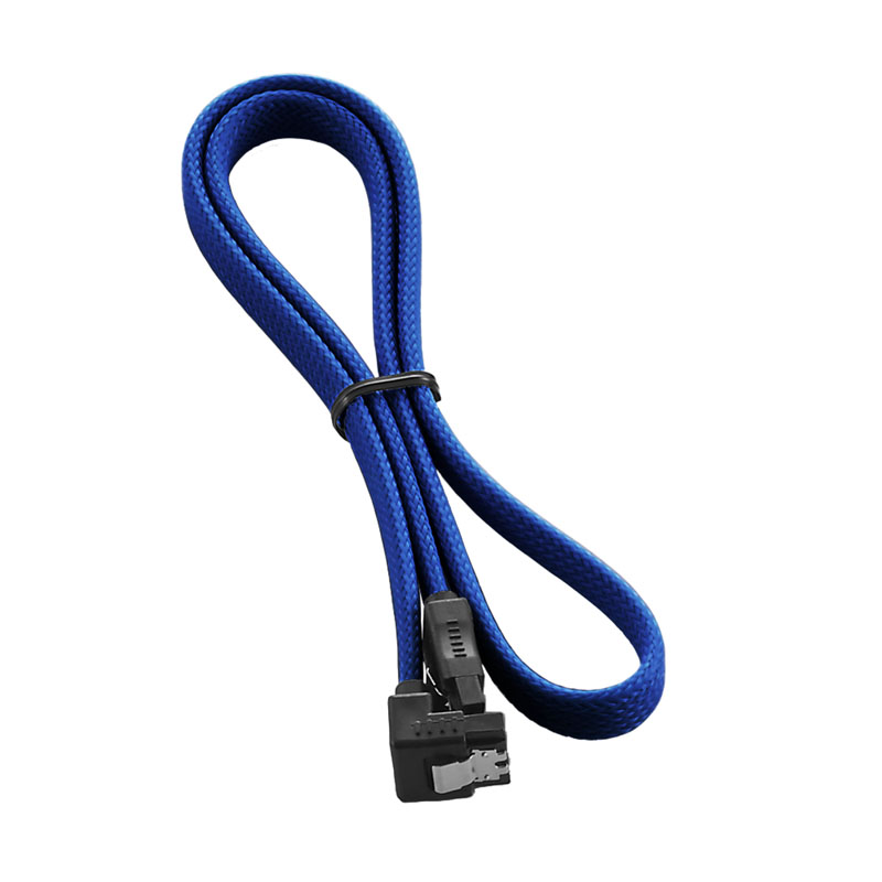 CableMod - CableMod ModMesh Right Angle SATA 3 Cable 60cm - Blue