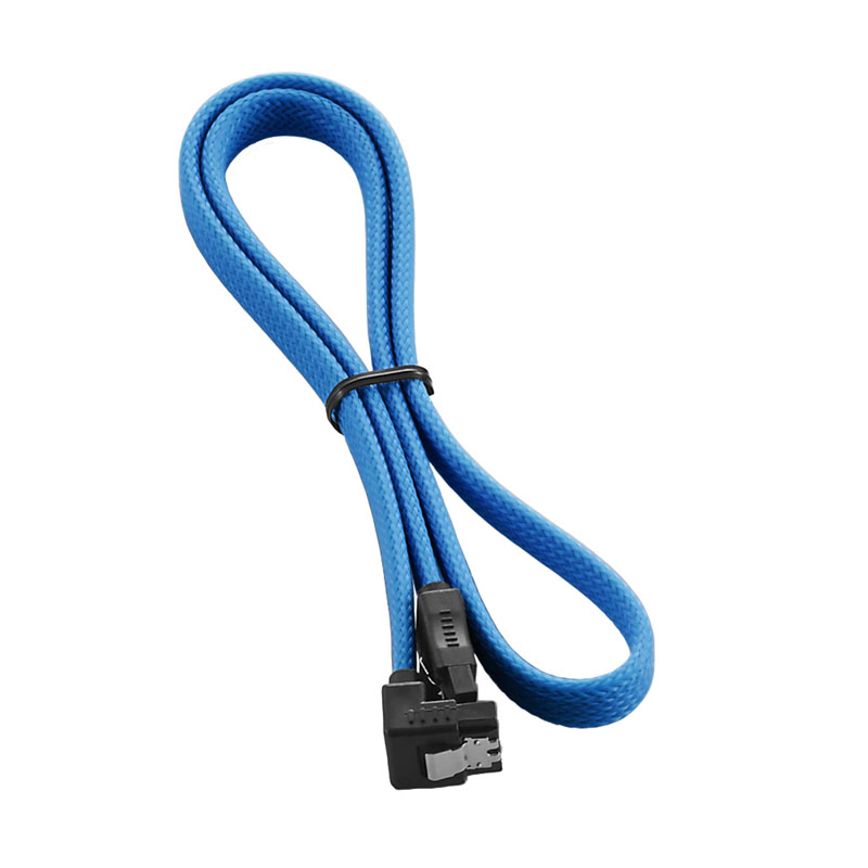 CableMod - CableMod ModMesh Right Angle SATA 3 Cable 60cm - Light Blue