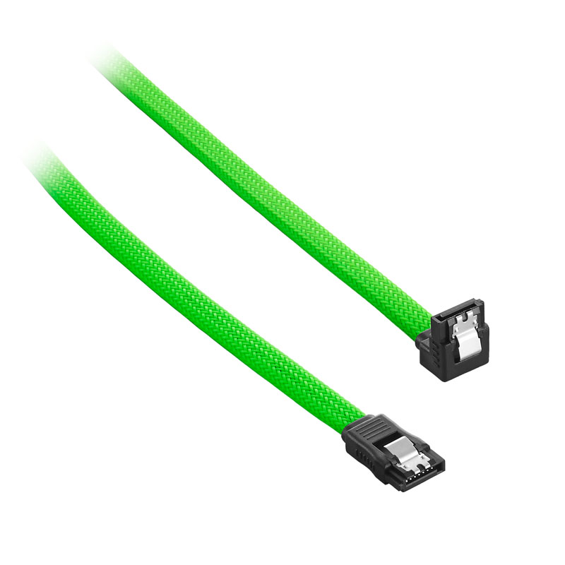 CableMod - CableMod ModMesh Right Angle SATA 3 Cable 60cm - Light Green